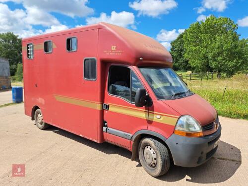 2011 RENAULT MASTER 150.35 HORSE LORRY