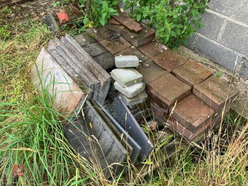 ASSORTED PAVERS & CAPPINGS (168)