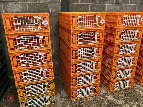 6 GIORDOANO POULTRY CRATES (149)