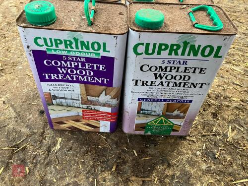 4 CANS OF CUPRINOL WOOD TREATMENT (87)