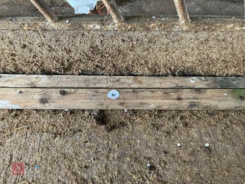 2 WOODEN POSTS (40)