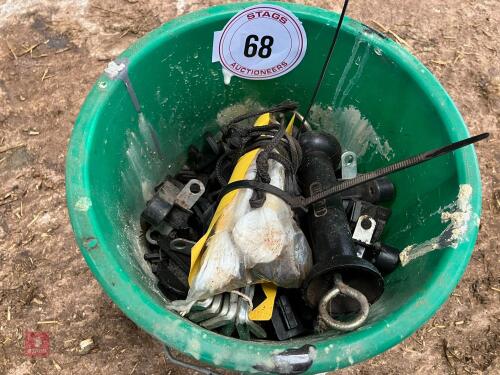 BUCKET OF INSULATORS (68)