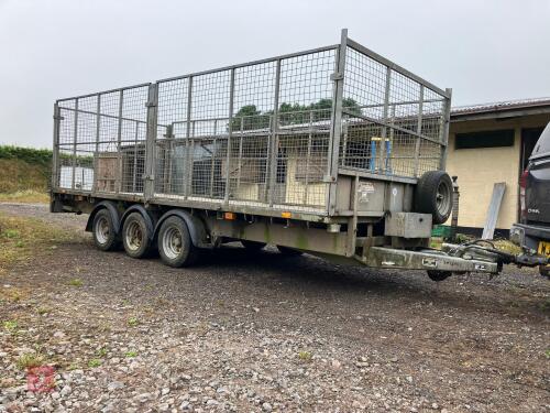 IFOR WILLIAMS LM166 16' FLATBED TRAILER