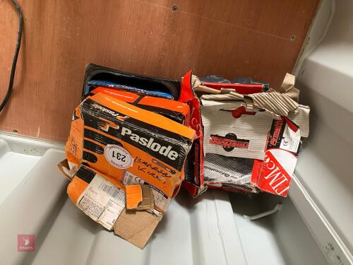 MIXED NAILS & GAS FOR NAIL GUN (231)