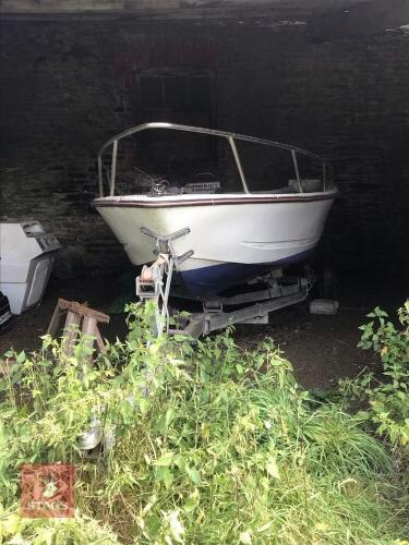 16' BOAT C/W TRAILER (S/R)