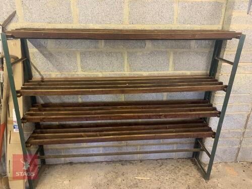 2 METAL FRAMED SHELVING/ STORAGE UNITS