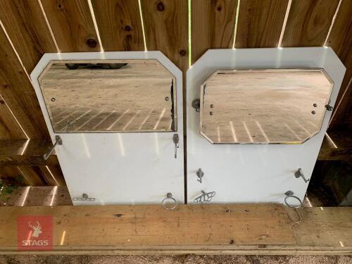 2 VITROLITE ART DECO SPLASHBACKS