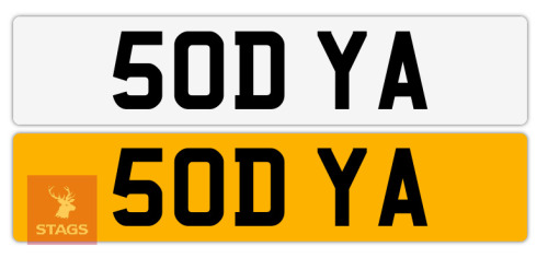 VEHICLE REGISTRATION NUMBER 50 DYA