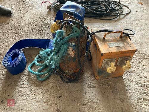 PUMP, TRANSFORMER & HOSE
