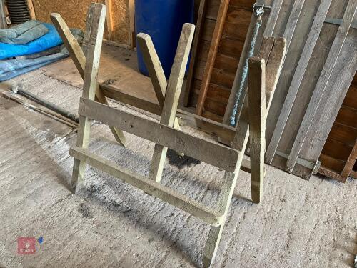 WOODEN SAW HORSE