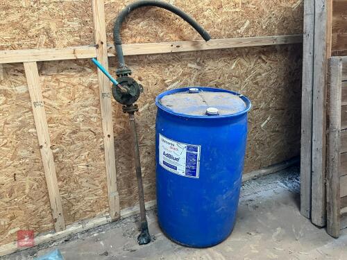 MANUAL PUMP & 200L DRUM