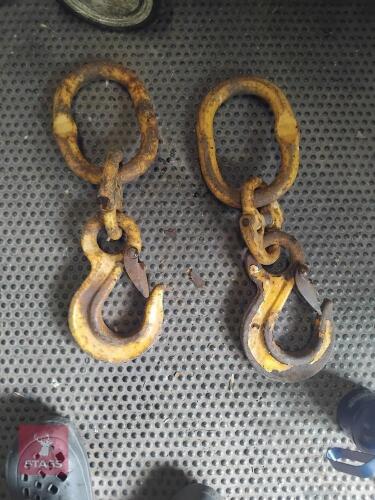 2 X LARGE LIFTING HOOKS