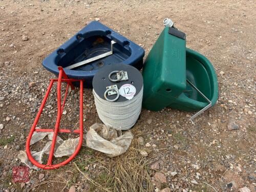 DRINKING BOWL & EQUESTRIAN SUNDRIES (12)