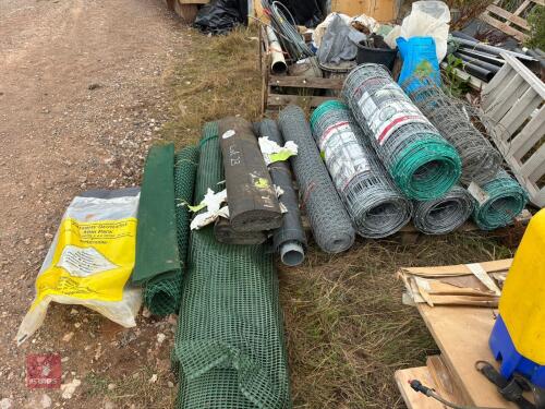 QTY OF STOCK NETTING & FELT (23)