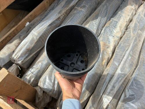 TIMBER STILLAGE OF PLANT POTS (16)