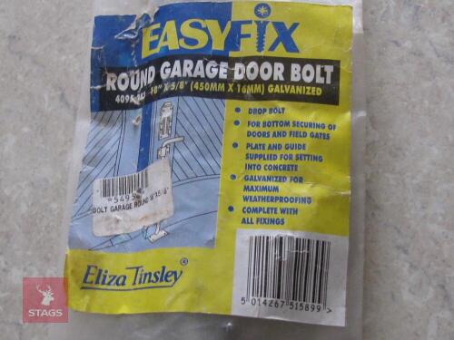 LARGE HEAVY DUTY GARAGE DROP BOLT