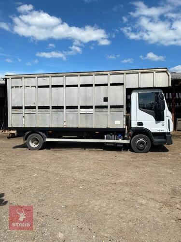 2017 FORD IVECO EUROCARGO CATTLE BOX
