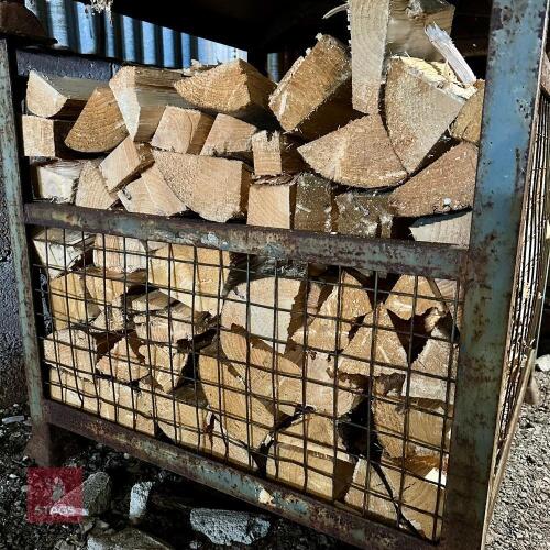 CRATE OF SOFTWOOD LOGS