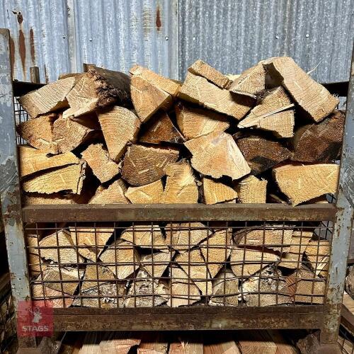 CRATE OF SOFTWOOD LOGS