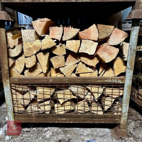 CRATE OF SOFTWOOD LOGS