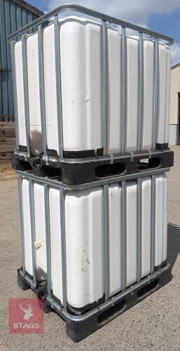 2 WERIT 1000 LITRE IBC