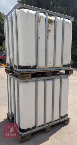 2 WERIT 1000 LITRE IBC