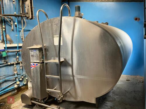 DARI KOOL 7600L BULK MILK TANK