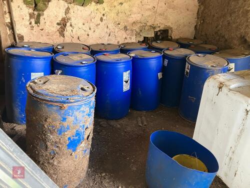 15 BLUE 200L DRUMS