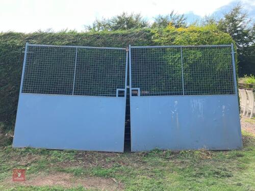 PAIR OF 2.4M SHEETED DOORS