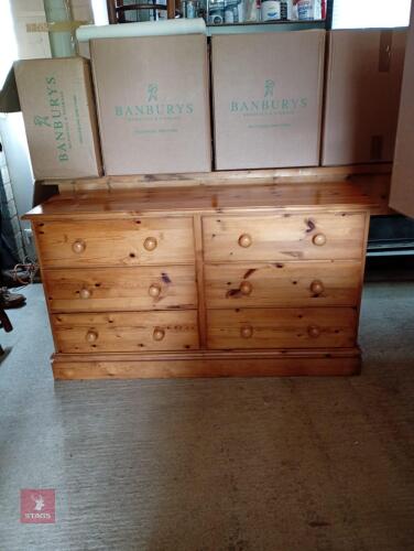 PINE CHEST OF DRAWERS