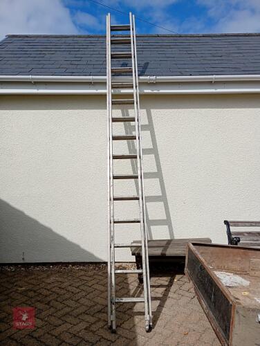 14' DOUBLE EXTENSION LADDER