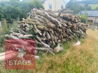 LARGE PILE OF HARDWOOD TIMBER