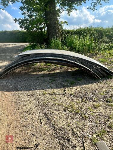 APPROX 20 ROUNDED GALVANISED SHEETS