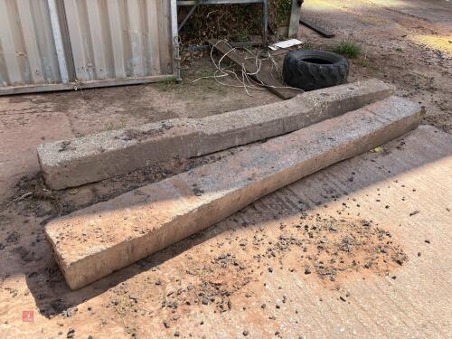 2 X 2.5M X 10'' X 6'' CONCRETE SLEEPERS