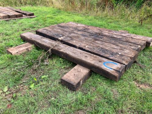 8 RAILWAY SLEEPERS (C)