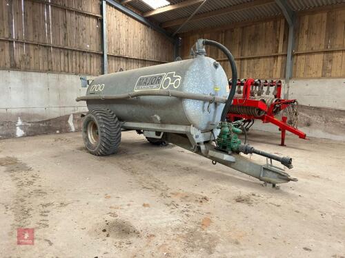 2015 MAJOR 1700G GALVANISED TANKER