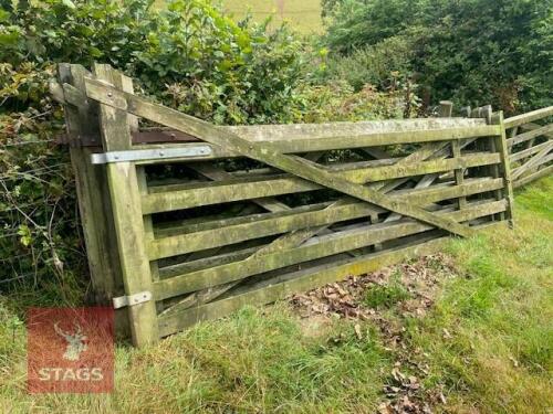 FOUR 12' WOODEN GATES