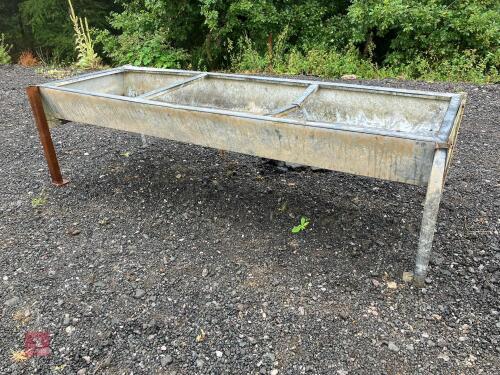8' GALV FREESTANDING FEED TROUGH (1)