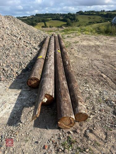 4 TELEGRAPH POLES