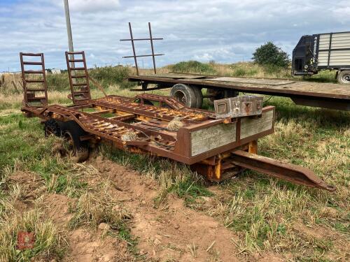 18' TWIN AXLE BEAVER TAIL TRAILER (S/R)