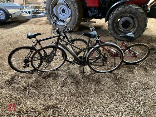 SELECTION OF 3 PUSHBIKES