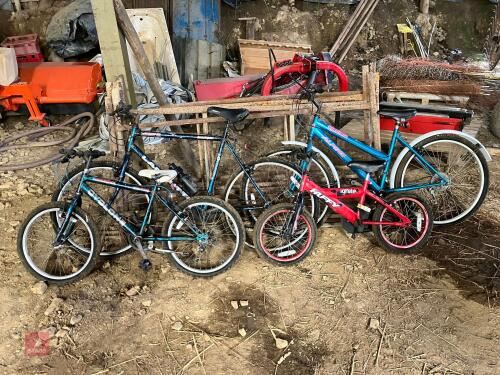 SELECTION OF 4 PUSHBIKES