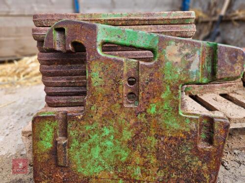 ASSORTED OLD JOHN DEERE TRACTOR WEIGHTS