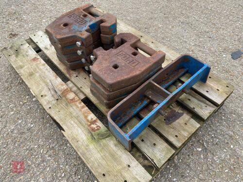 GENUINE FORD WEIGHTS WITH FRAME