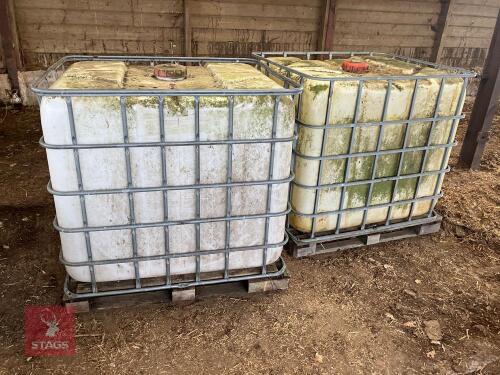 2 X 1000L IBC'S