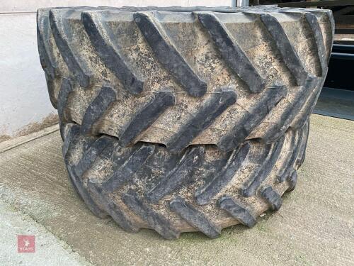 PAIR OF TRELLEBORG 620/70 R42 TYRES