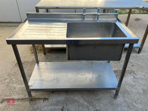 1.2M STAINLESS STEEL SINK UNIT