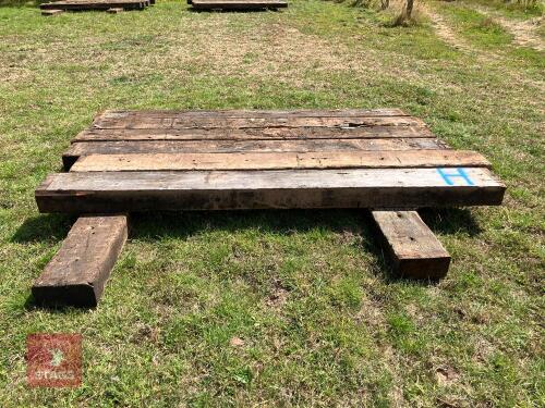 8 RAILWAY SLEEPERS (H)