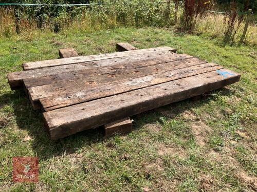 8 RAILWAY SLEEPERS (A)