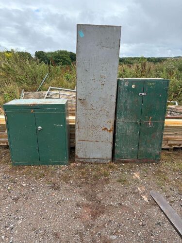 3 STEEL CABINETS (1)